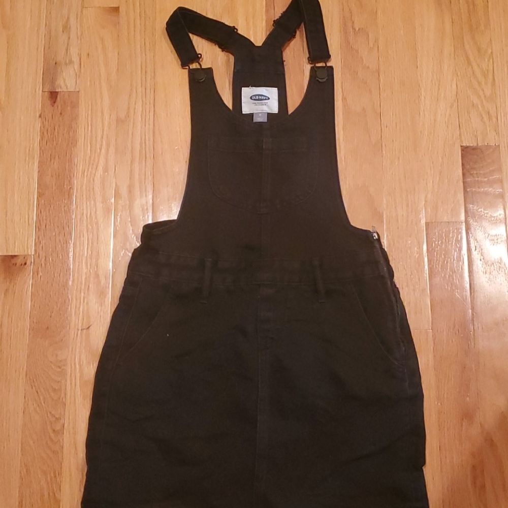 Black Overall Dress
